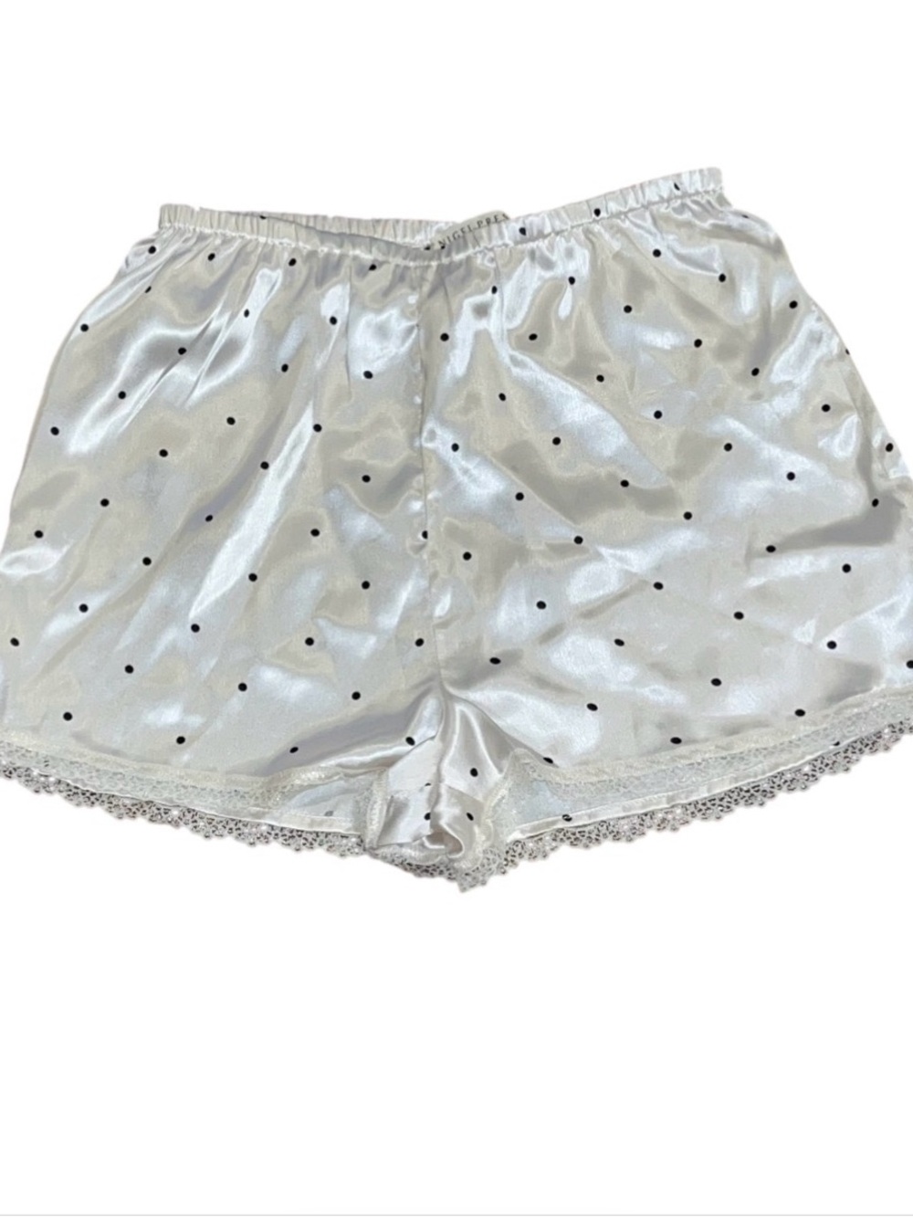 Nigel Preston Free People Ivory Black Sleep Shorts NWOT Lounge XS Lace Dot